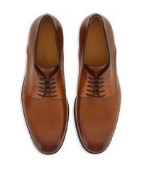 Chaussures derby en cuir marron Ferragamo