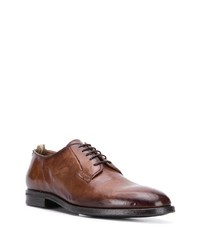 Chaussures derby en cuir marron Officine Creative