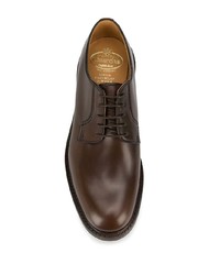 Chaussures derby en cuir marron Church's
