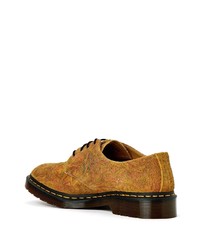 Chaussures derby en cuir moutarde Dr. Martens