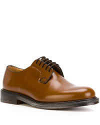 Chaussures derby en cuir moutarde Church's