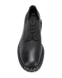 Chaussures derby en cuir noires Premiata