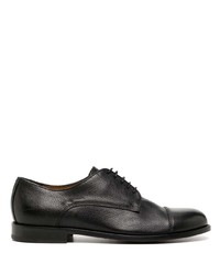 Chaussures derby en cuir noires a. testoni