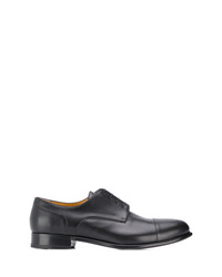 Chaussures derby en cuir noires a. testoni