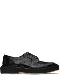 Chaussures derby en cuir noires ADIEU