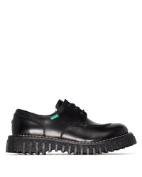 Chaussures derby en cuir noires Adieu Paris