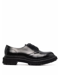 Chaussures derby en cuir noires Adieu Paris