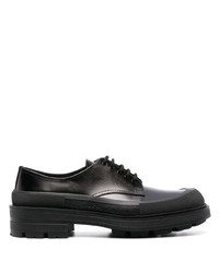 Chaussures derby en cuir noires Alexander McQueen