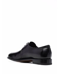 Chaussures derby en cuir noires Salvatore Ferragamo