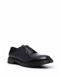 Chaussures derby en cuir noires Premiata