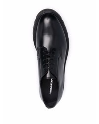 Chaussures derby en cuir noires Premiata