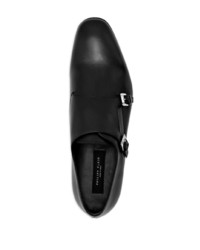 Chaussures derby en cuir noires Philipp Plein