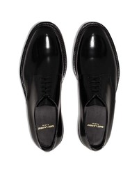 Chaussures derby en cuir noires Saint Laurent