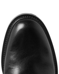 Chaussures derby en cuir noires Saint Laurent