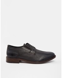 Chaussures derby en cuir noires Asos