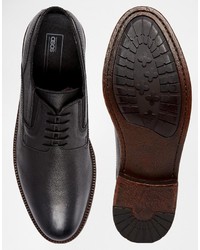 Chaussures derby en cuir noires Asos