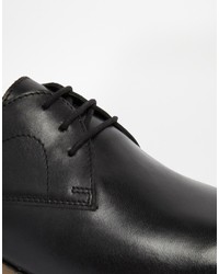 Chaussures derby en cuir noires Asos