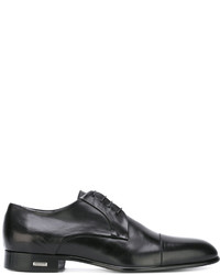 Chaussures derby en cuir noires Baldinini