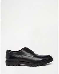 Chaussures derby en cuir noires Base London