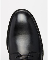 Chaussures derby en cuir noires Base London