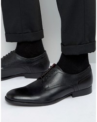 Chaussures derby en cuir noires Base London