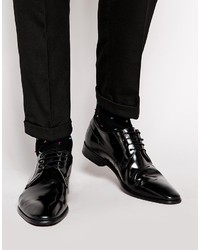 Chaussures derby en cuir noires Ben Sherman