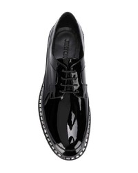 Chaussures derby en cuir noires Jimmy Choo