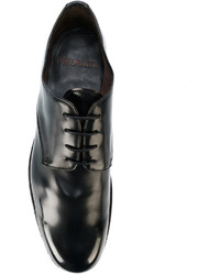 Chaussures derby en cuir noires Premiata