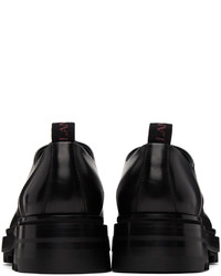 Chaussures derby en cuir noires Lanvin