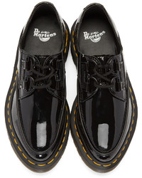 Chaussures derby en cuir noires Dr. Martens