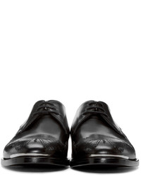 Chaussures derby en cuir noires Alexander McQueen