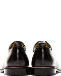 Chaussures derby en cuir noires Carven