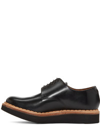 Chaussures derby en cuir noires Grenson