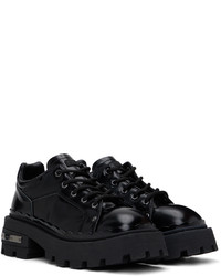 Chaussures derby en cuir noires Eytys