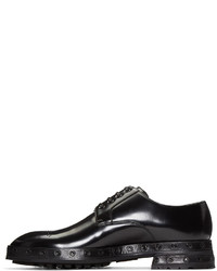 Chaussures derby en cuir noires Dolce & Gabbana