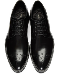 Chaussures derby en cuir noires Dolce & Gabbana