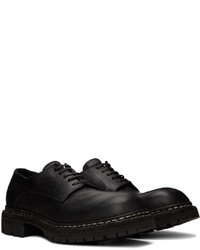 Chaussures derby en cuir noires Guidi