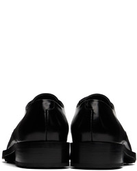 Chaussures derby en cuir noires Jil Sander