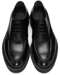 Chaussures derby en cuir noires Jil Sander