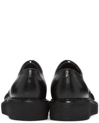 Chaussures derby en cuir noires Jil Sander