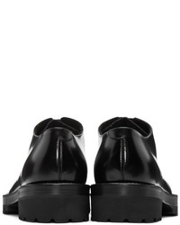 Chaussures derby en cuir noires Marni