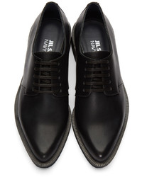 Chaussures derby en cuir noires Jil Sander Navy