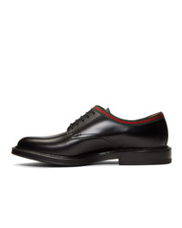 Chaussures derby en cuir noires Gucci