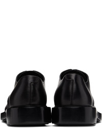 Chaussures derby en cuir noires Giorgio Armani