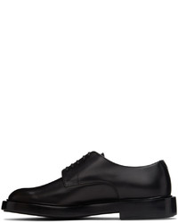 Chaussures derby en cuir noires Giorgio Armani