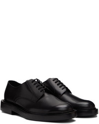 Chaussures derby en cuir noires Giorgio Armani