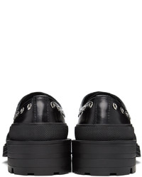 Chaussures derby en cuir noires Alexander McQueen