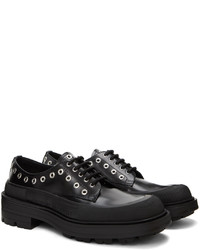 Chaussures derby en cuir noires Alexander McQueen