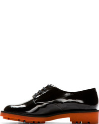 Chaussures derby en cuir noires Robert Clergerie