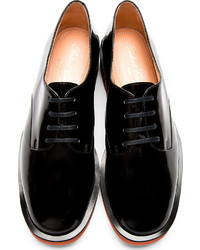 Chaussures derby en cuir noires Robert Clergerie